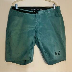 Fox Racing Ripley Teal MTB Bike Women’s Shorts SZ L Cycling Adjustable Waist